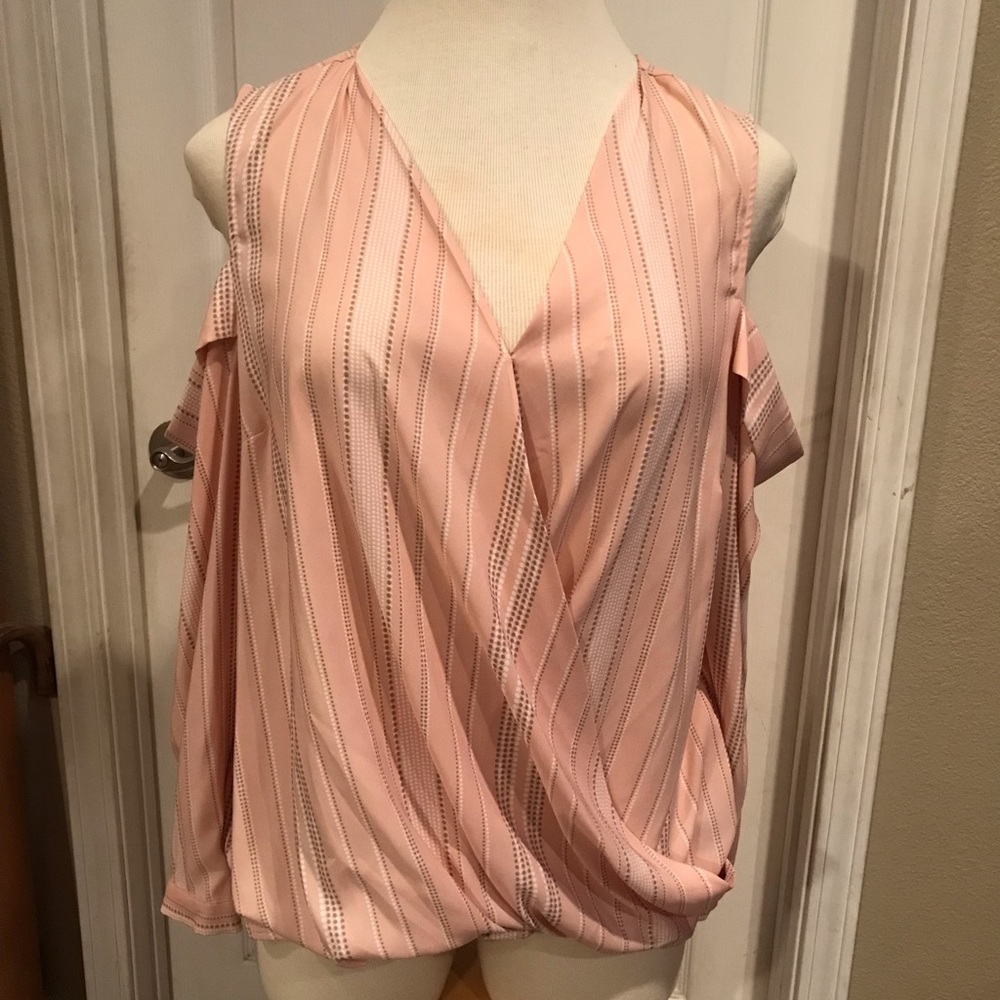 Worthington Women Cold Shoulder blouse, size OX